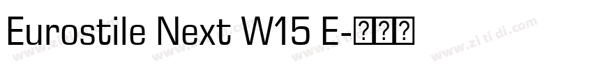 Eurostile Next W15 E字体转换